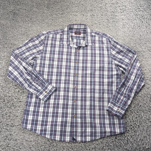 UNTUCKit Other - Untuckit Shirt Men Large Blue Button Up Short Sleeve Casual Preppy Plaid Career